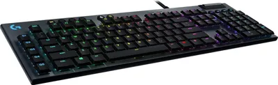 Produktbild von Logitech G 920-008990, Kabelgebunden, USB, Mechanischer Switch, QWERTY, RGB-LED, Schwarz