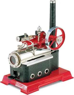 Produktbild von Wilesco Dampfmaschine D 14, Trockenbrennstoff, doppelt wirkender Messingzylinder, Sockel 140x200 mm
