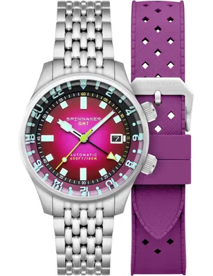 Produktbild von Herrenuhr Spinnaker SP-5121-BB, Modell Bradner GMT, Automatik, 42 mm, 18 ATM