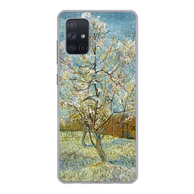 Produktbild von MuchoWow® Handyhülle Schutzhülle Hülle für Samsung Galaxy A51 5G Blühender Pfirsichbaum - Vincent van Gogh Silikon Softcase Handy Hülle - Abbildung