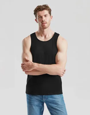 Produktbild von Fruit Of The Loom Tank-Top Herren VALUEWEIGHT ATHLETIC VEST schwarz M