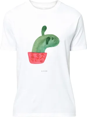 Produktbild von Mr. & Mrs. Panda S T-Shirt Kaktus Mama - Weiß - Geschenk, Lustiges, Quote, Motivation, Ärger, mit Spruch, Büro, oberteil, Tshirt, Kakteen