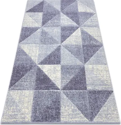 Produktbild von Teppich FEEL 5672/17944 Dreiecke beige/violett lila 80x150 cm
