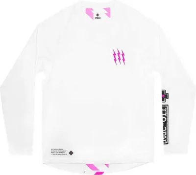 Produktbild von Muc Off Herren Jersey Riders Long Sleeve , weiß pink, S