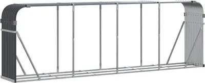 Produktbild von vidaXL Kaminholzunterstand Anthrazit 300x45x100 cm Verzinkter Stahl