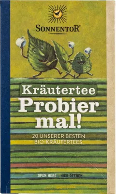 Produktbild von Sonnentor 469116, Kräutertee, 22 g, Brennnessel, Pfefferminz, Thymian, 1 Stück(e), Papierschachtel