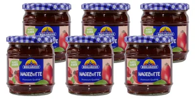 Produktbild von Mühlhäuser Hagebutte Konfitüre (8 x 0,45 Kg)