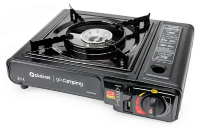 Obrázok produktu pre Platinet Prenosný plynový varič 2500 W s piezo zapaľovaním, čierny
