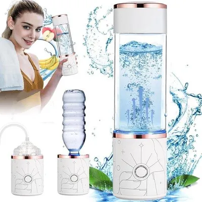 Immagine prodotto di Bombola di idrogeno da 350 ml con tecnologia SPE e PEM - Pratico generatore di idrogeno fino a 1000-5000 PPB per l'ambiente d'ufficio