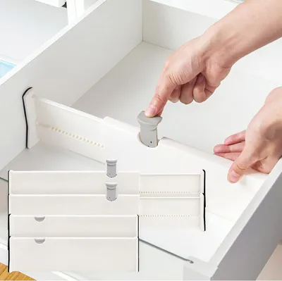 Produktbild von Schubladentrenner Verstellbar 4er-Set Schubladenteiler Organizers für Kleideraufbewahrung