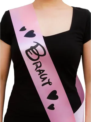 Produktbild von Oblique Unique Schärpe Braut JGA Junggesellinnenabschied Hen Party Bride to be rosa