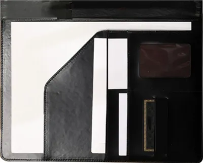 Obrázek produktu pro Business Folder OrganizerPolyuretanLeather Card Holder for Documents File Office Supplies Black