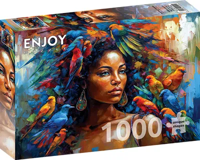Zdjęcie produktu dla Puzzle 1000 elementów Enjoy – Feathery Queen