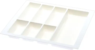 Produktbild von Agoform Besteckeinsatz Classico kürzbar 490x540x50,5mm, Kunststoff weiß