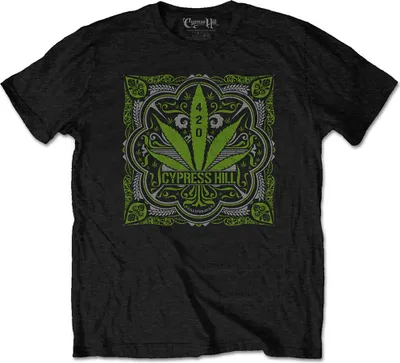 Produktbild von Cypress Hill 420 Leaf Black L T-Shirt