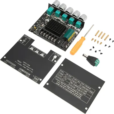 Obrázok produktu pre SUNGOOYUE modul pre digitálne výkonové zosilňovače s vrstveným zvukom - zvukový výkonový modul 2.1-kanálový zosilňovač zvuku subwoofera pre projekty DIY