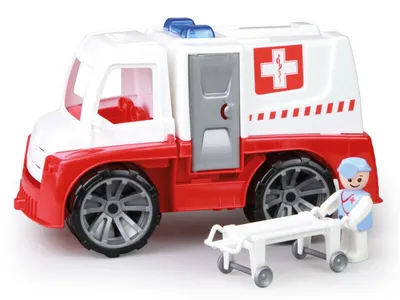 Produktbild von TRUXX Krankenwagen mit Zubehör, Länge 29 cm