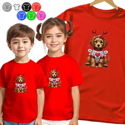 Produktbild von Kinder T-Shirt - SZCZENIAK Z ANIELSKIMI SKRZYDŁAMI - M