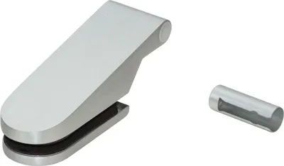 Produktbild von Glastürband STUDIO Rondo Leichtmetall silber eloxiert 60 kg für 2-teilig