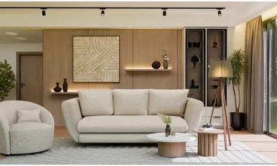 Immagine prodotto di Divano Saris 3 Posti Con Funzione Letto Beige Gamba Nera Per Soggiorno Camera