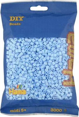 Produktbild von 3000 Hama Midi Bügelperlen - Pastell-Eisblau