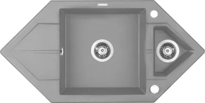 Produktbild von 1.5-bowl granite sink with drainer - Space-Saver