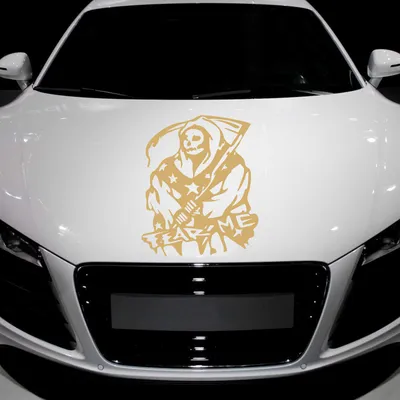 Produktbild von Aufkleber - Autoaufkleber "Fear me" 40cm x 33cm gold - Tuning Carystyling Heckscheibe Auto
