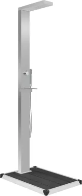 Produktbild von vidaXL Gartendusche mit Bodenelement WPC Edelstahl