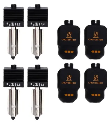 Hotend-Kit aus gehärtetem Stahl, 4 Düsen, 0,2–0,8 mm, für A1 Mini