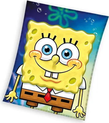 Produktbild von Koc licencyjny polarowy 110x140 SpongeBob