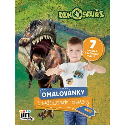 Zdjęcie produktu dla Kolorowanka z naprasowankami Dinozaury