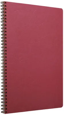 Image de Carnet à spirales A4 ligné Age Bag rouge
