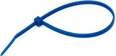 Zdjęcie produktu dla Opaski Zaciskowe 370/7,6mm Niebieskie 100szt