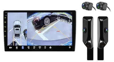 Produktbild von Autoradio, Touchscreen, Multimedia-Unterstützung, kompatibel mit Toyota Yaris Vizi 2005-2012, kabellos für Apple, V9plus(6GB+128GB)360Cam schwarz