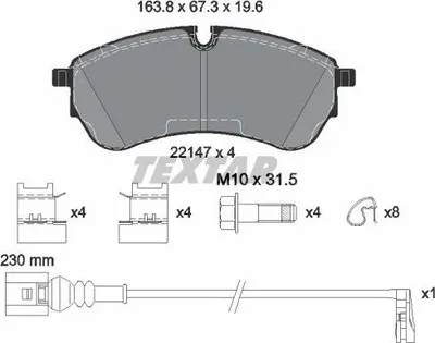 Obrázok produktu pre Brzdové Doštičky Vw Multivan Predné 1,4-2,0 21-