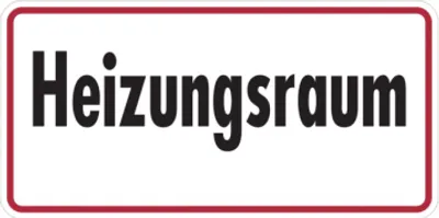 Produktbild von Dreifke® Hinweisschild, Heizungsraum, 100 x 200 mm, Folie selbstklebend 1 Stk.