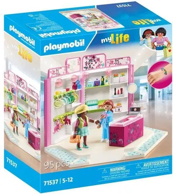 Image de PLAYMOBIL Boutique d'accessoires My Life, 95 pièces, Dès 5 ans, 71537