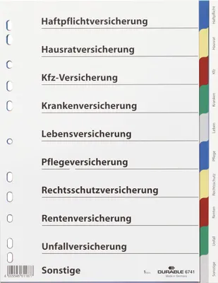 Produktbild von Durable 6741-27, Mehrfarbig, Porträt, 1 Stück(e)