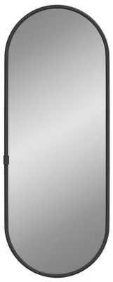 Image de vidaXL Miroir mural noir 40x15 cm ovale
