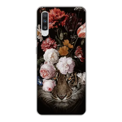 Produktbild von MuchoWow® Handyhülle Schutzhülle Hülle für Samsung Galaxy A70 Blumen - Jan Davidsz de Heem - Tiger - Gemälde - Stillleben - Alte Meister Silikon Softcase Handy Hülle - Schutzhaube