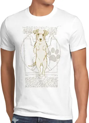 Produktbild von style3 Vitruvianischer Jack Russell Herren T-Shirt hund terrier