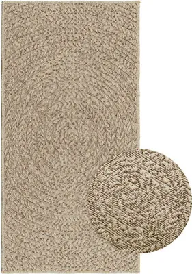 Zdjęcie produktu dla Dywan ZIZUR, beżowy, 60x110 cm, stylizowany na jutowy