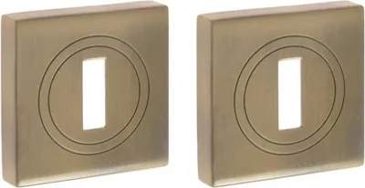 Produktbild von Quadratisches Schlüsselschild GAMET PLT-23-N-AB-KW, Patina