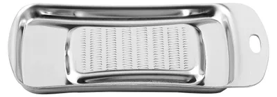 Ingwerreibe, Edelstahl, 14 x 7,2 x 2 cm, silber