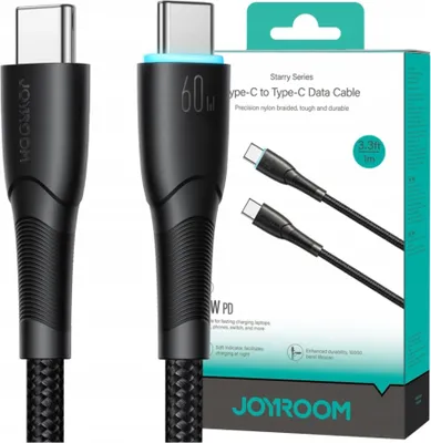 Image de Joyroom Starry Series Sa32-Cc3 Usb-C / Usb-C 60W 1M cable - Czarny