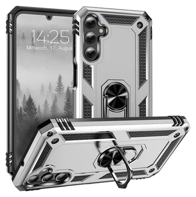Produktbild von Armor Outdoor Handyhülle für Samsung Galaxy A25 5G Handy Panzer Case Cover Schutzhülle Farbe: Silber