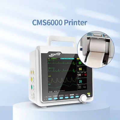 Produktbild von Tragbarer Patientenmonitor Vital Signs Cardiac Machine mit Drucker ECG NIBP SPO2 RESP TEMP