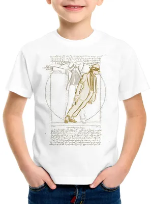 Produktbild von BaumwolleCloud Vitruvianischer Pop King Kinder T-Shirt vinci michael moonwalk