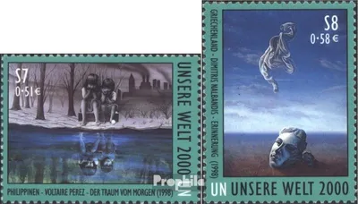 Produktbild von Briefmarken UNO - Wien 2000 Mi 307-308 (kompl.Ausg.) postfrisch Gemäldeausstellung
