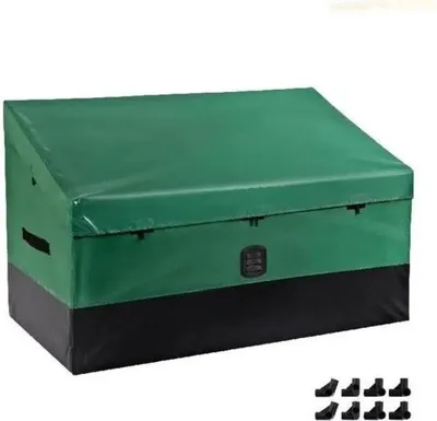 Produktbild von Garten-Aufbewahrungsbox – Aufbewahrungsbox für den Außenbereich – Wetterfest – Wasserdicht – 550 Liter Volumen – Grün